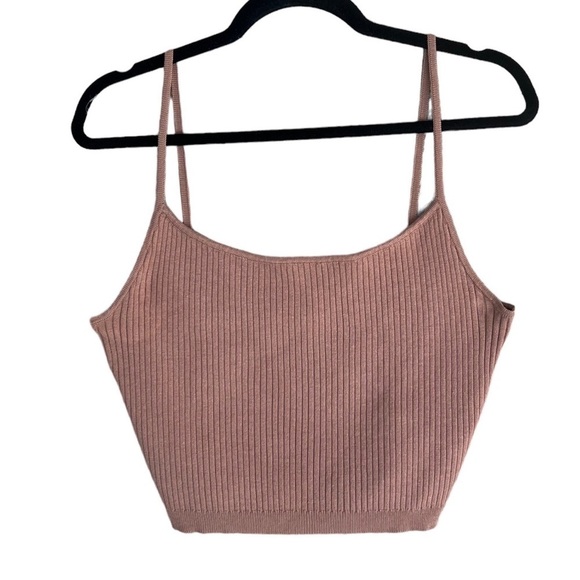 L.A. Hearts Ribbed Cropped Cami Tank Top - Picture 3 of 8